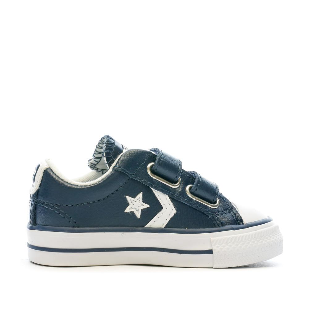 Basket Marine Garçon Bébé Converse Star vue 2