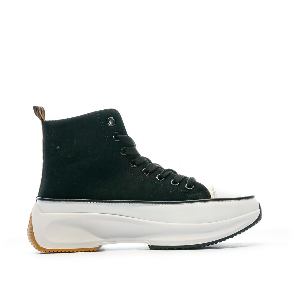 Baskets Montantes Noires Femme Kaporal Christy vue 2