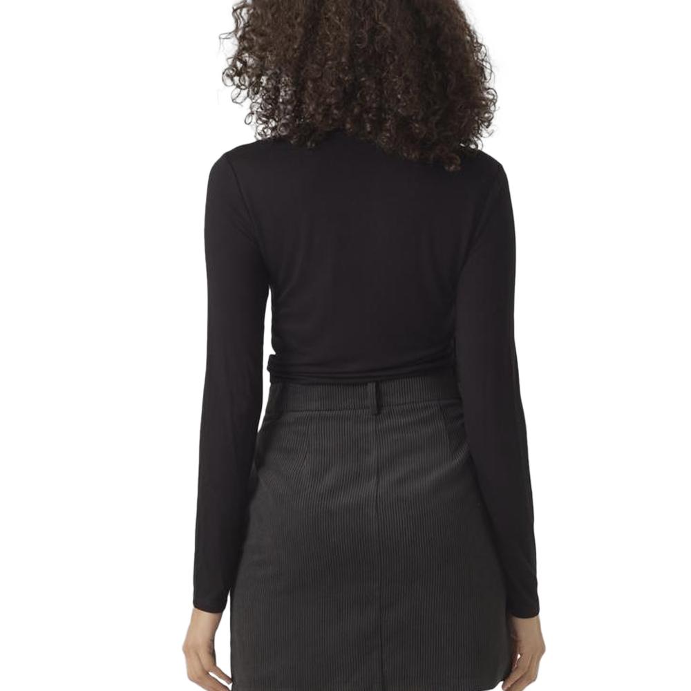 T-Shirt Col Roulé Noir Femme Vero Moda Alberte vue 2