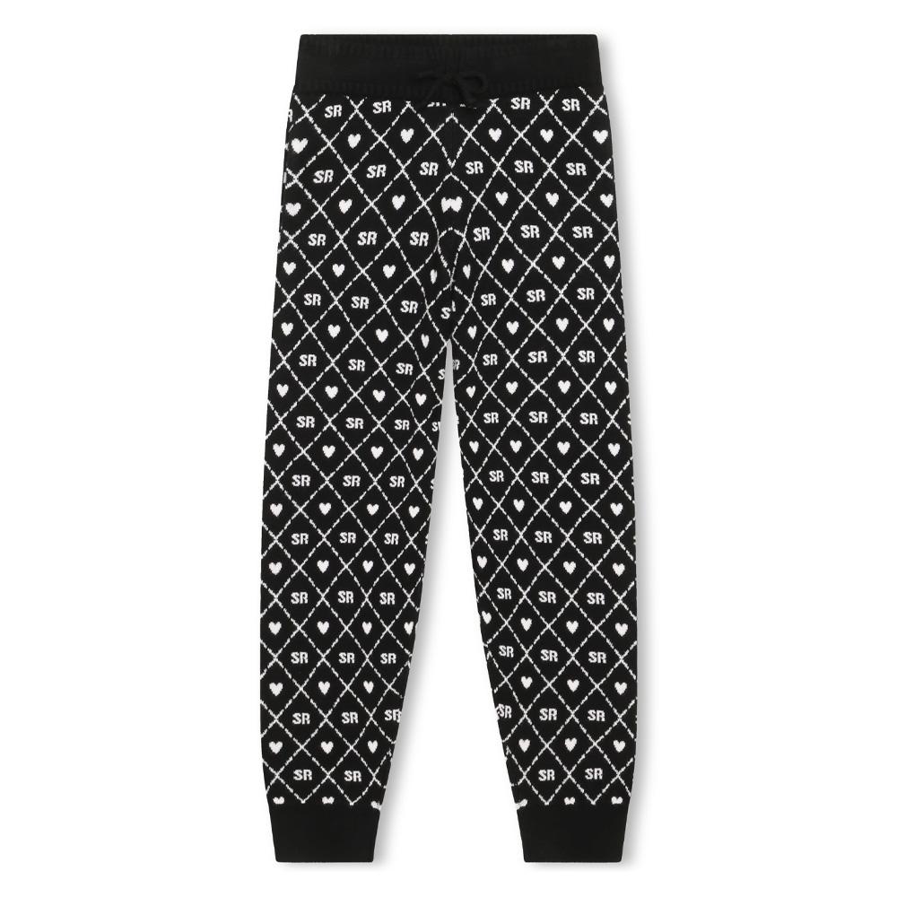 Jogging Noir/Blanc Fille Sonia Rykiel A14019 pas cher