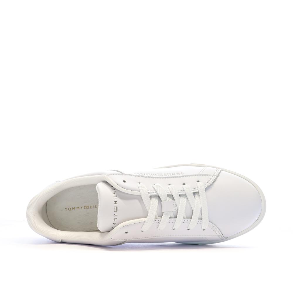 Baskets Blanches Femme Tommy Hilfiger Essential Court vue 4