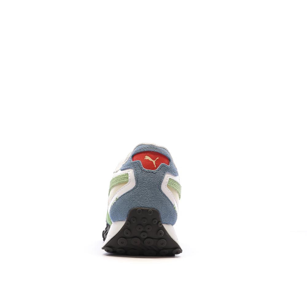 Baskets Bleu/Blanc/Vert Garçon Puma Blktop Rider Bts vue 3