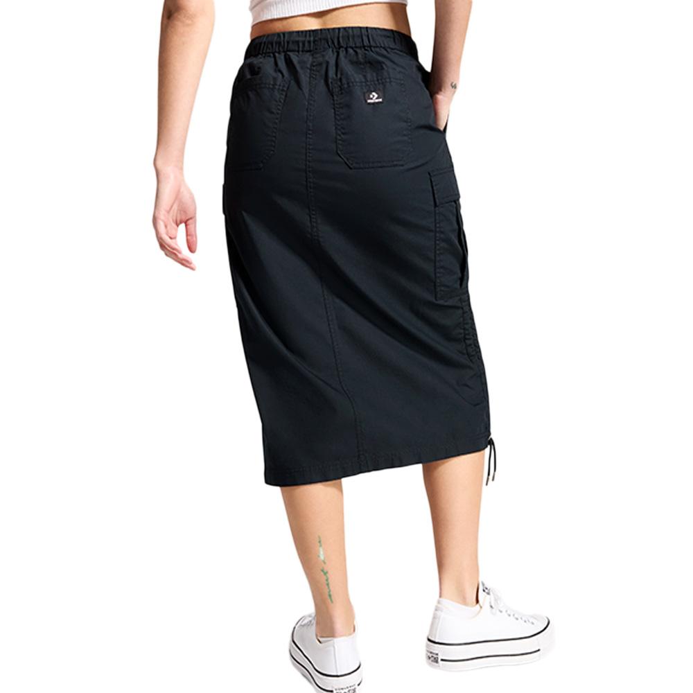 Jupe Noire Femme Converse Long vue 2