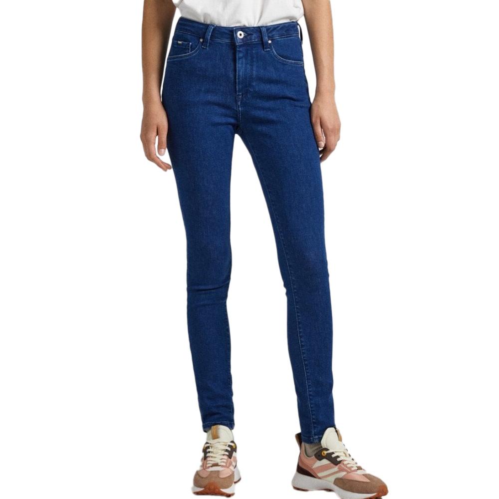 Jean Slim Bleu Femme Pepe jeans Regent pas cher