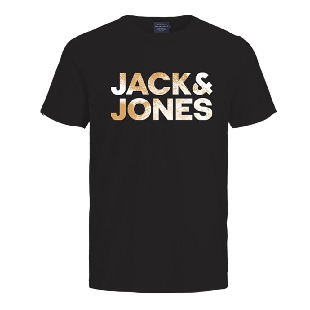 T-Shirt Noir Homme Jack & Jones Distressed pas cher