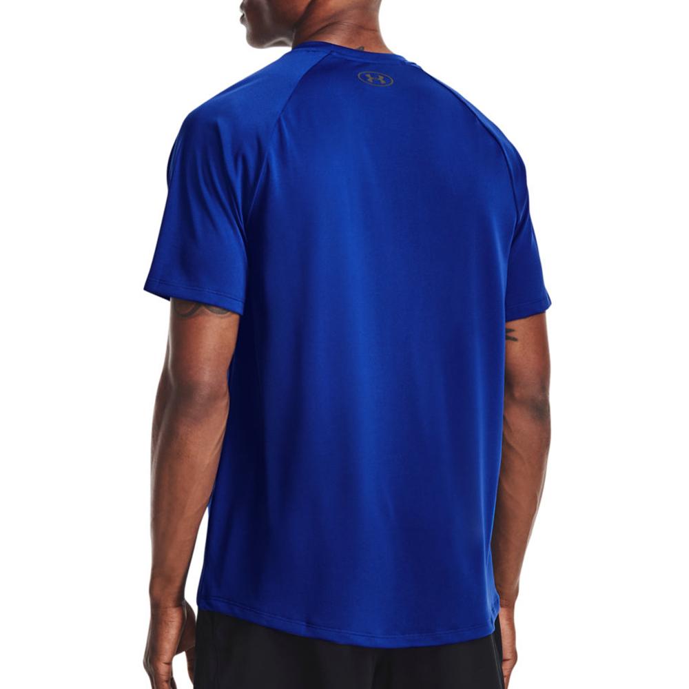 Maillot de sport Bleu Homme Under Armour Tech 2.0 SS vue 2