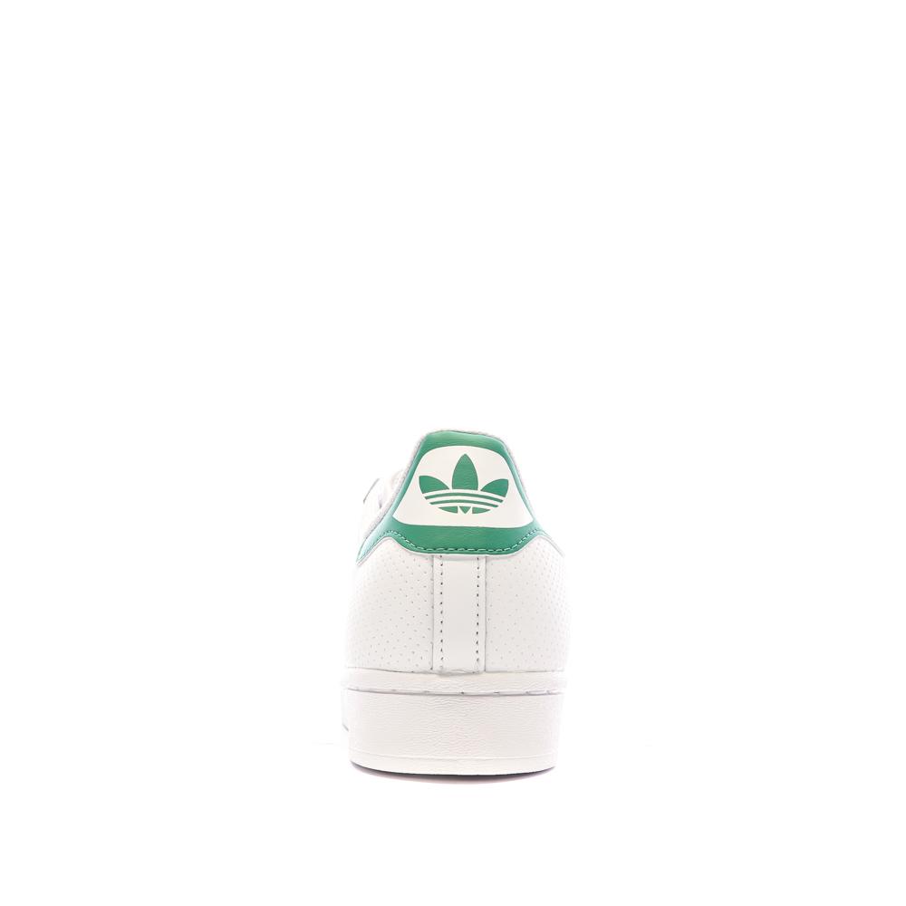 Baskets Blanc/Vert Homme Adidas Superstar IF3654 vue 3