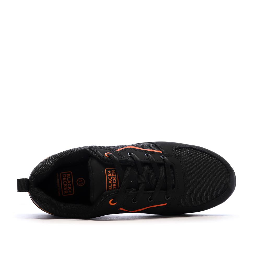 Zapatos de seguridad negros/naranjas para hombre Black + Decker 121459 ver 4