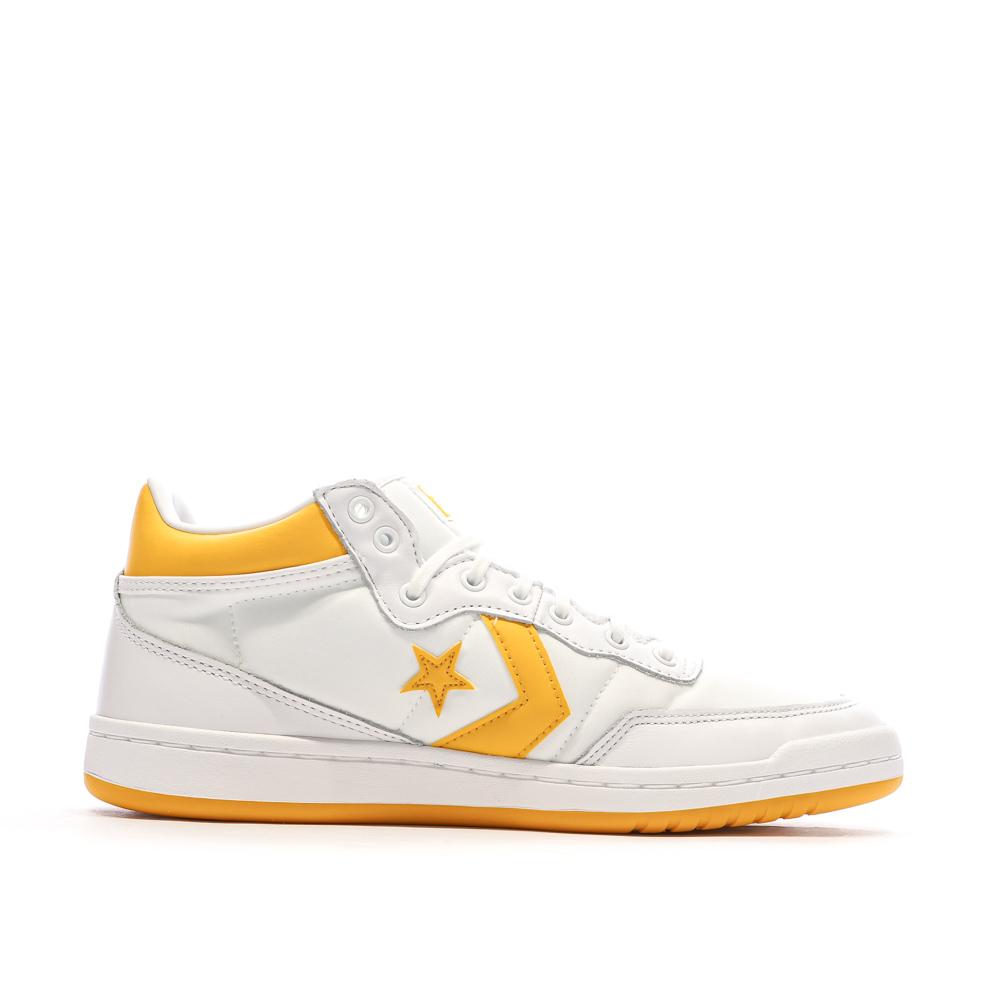 Baskets Blanches/Orange Homme Converse Fastbreak vue 2
