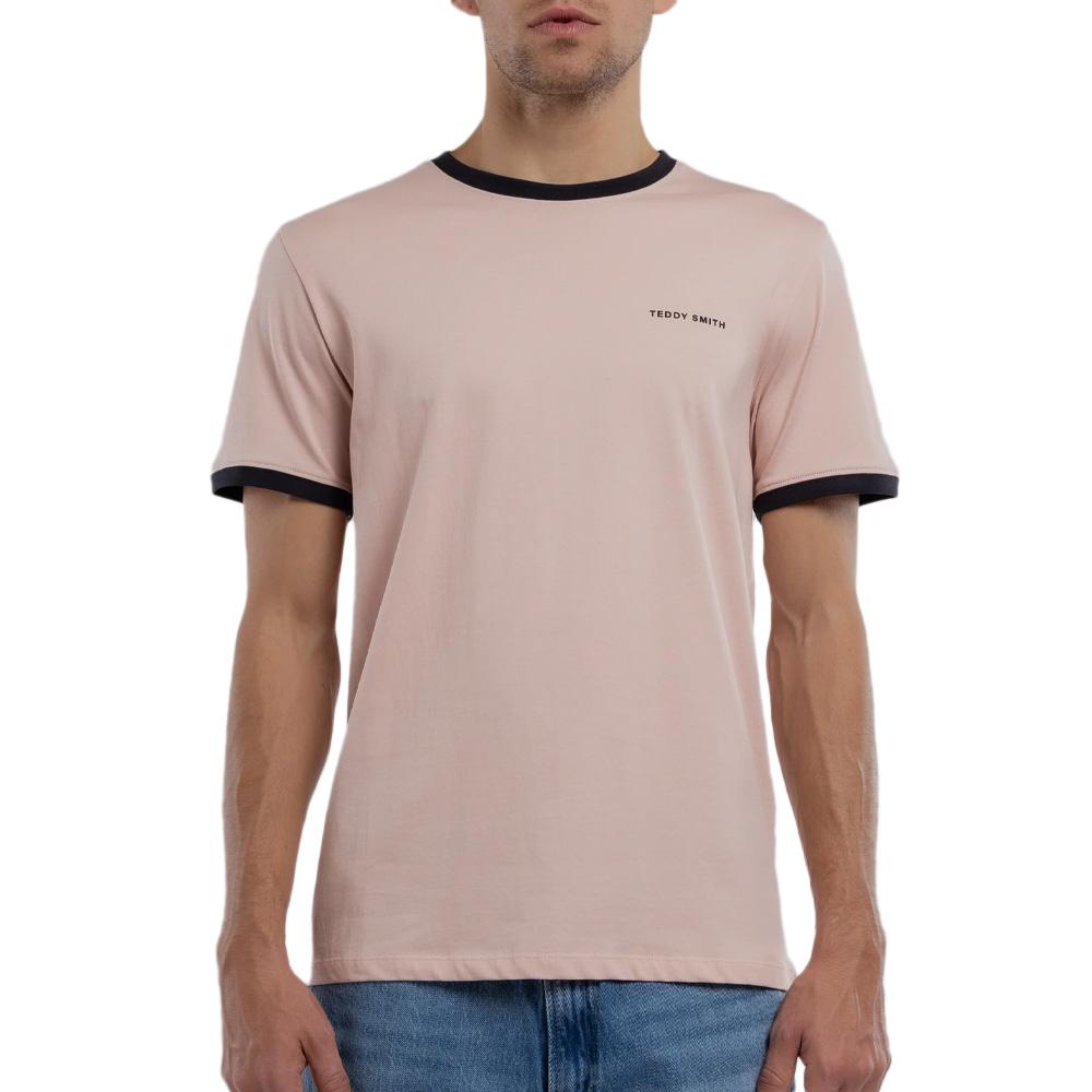 T-shirt Rose Garçon Teddy Smith 61007493D pas cher