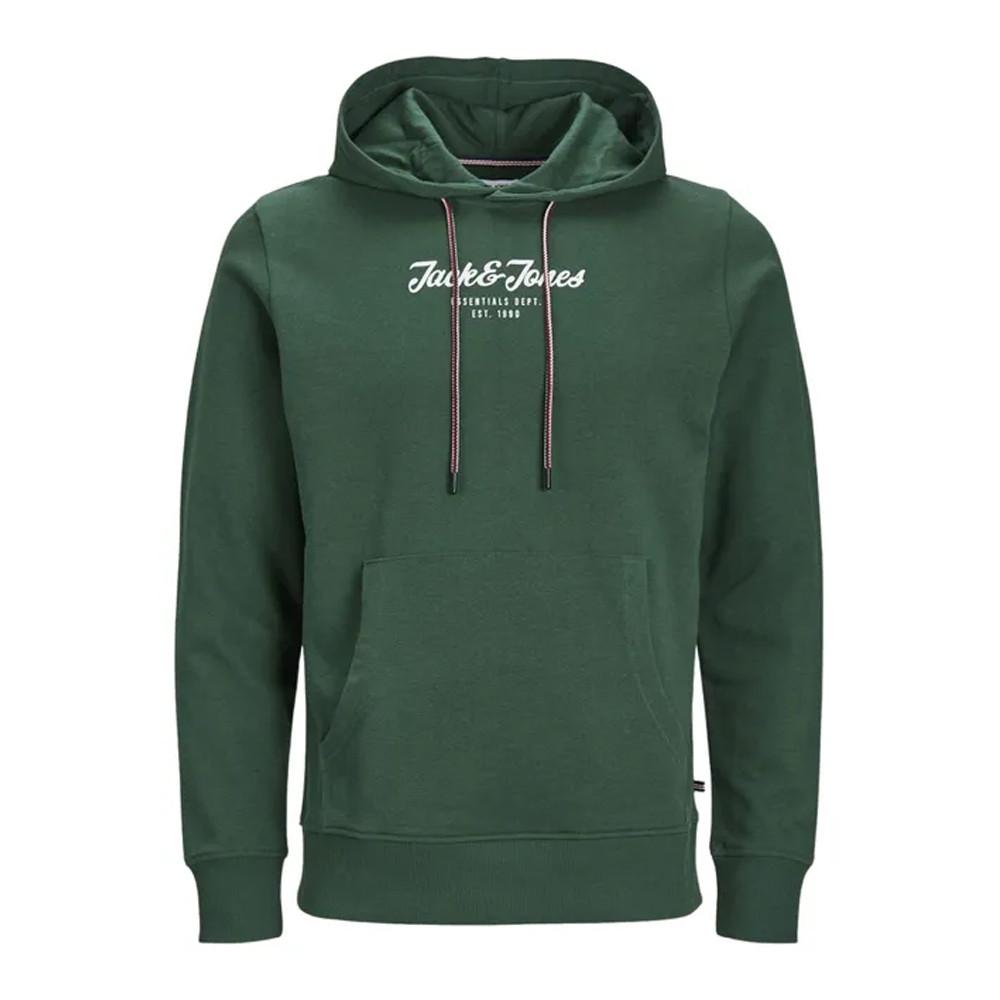 Sweat à Capuche Vert Homme Jack & Jones Henry pas cher
