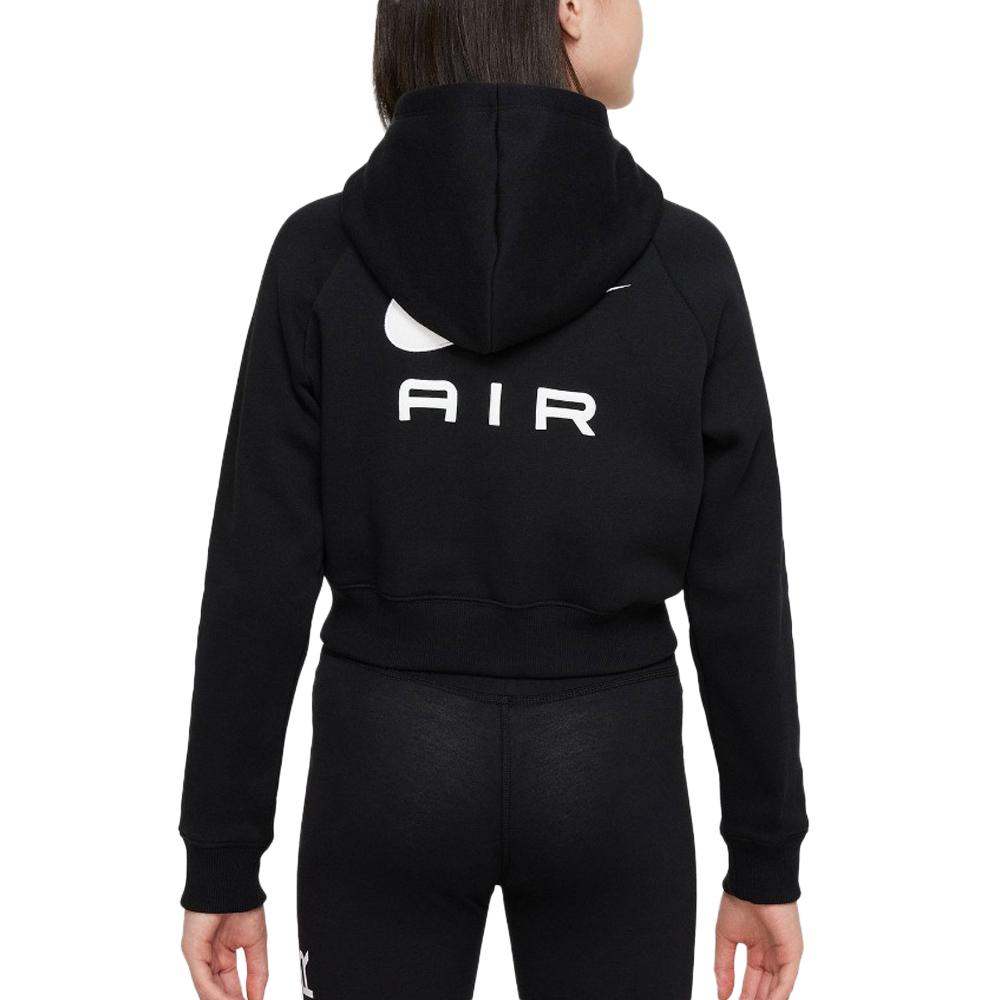 Sweat Noir Fille Nike DQ8932 vue 2