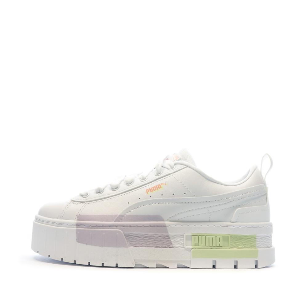 Baskets Blanches Femme Puma Mayze pas cher