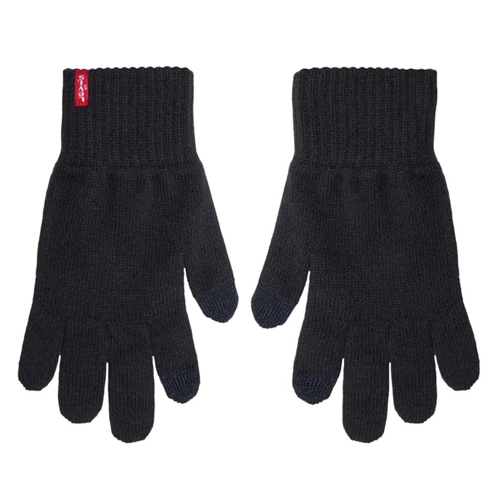 Gants Noir Mixte Levi's Ben Touch Screen Gloves pas cher