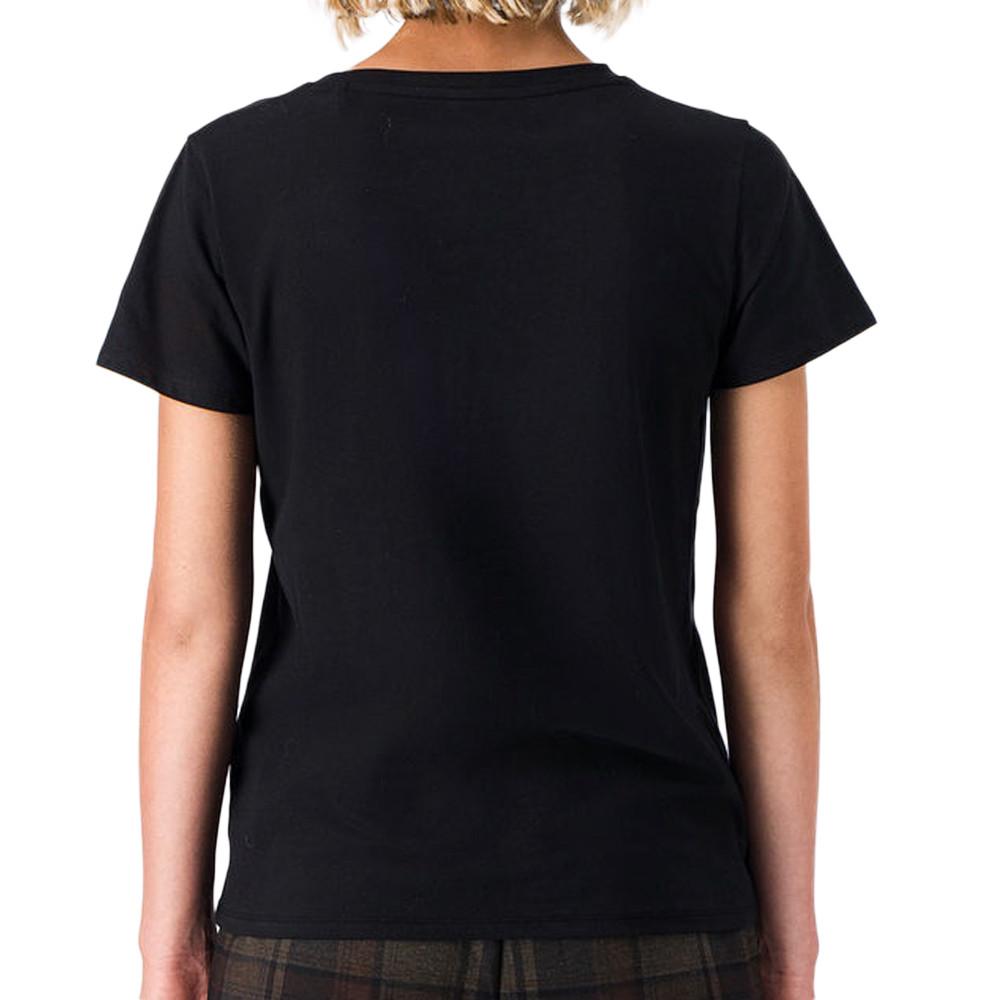 T-shirt Noir Femme Teddy Smith Ribelle vue 2