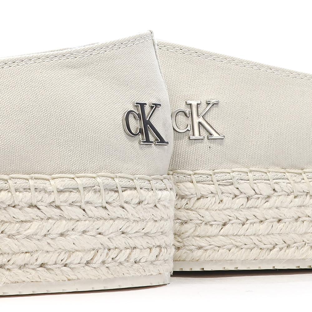 Espadrilles Ecru Femme Calvin Klein Jeans Flatform vue 7