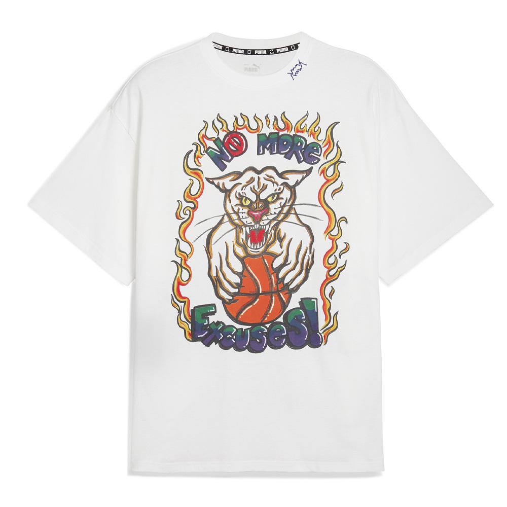 T-Shirt Blanc Homme Puma Getting Crafty Gender Neutral pas cher