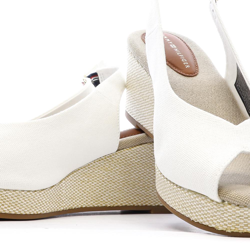 Sandales Blanches Femme Tommy Hilfiger Flag vue 7