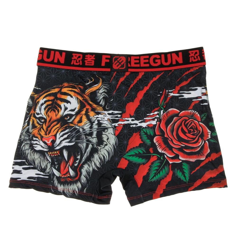 Boxer Noir/Rouge Homme Freegun Tiger vue 2