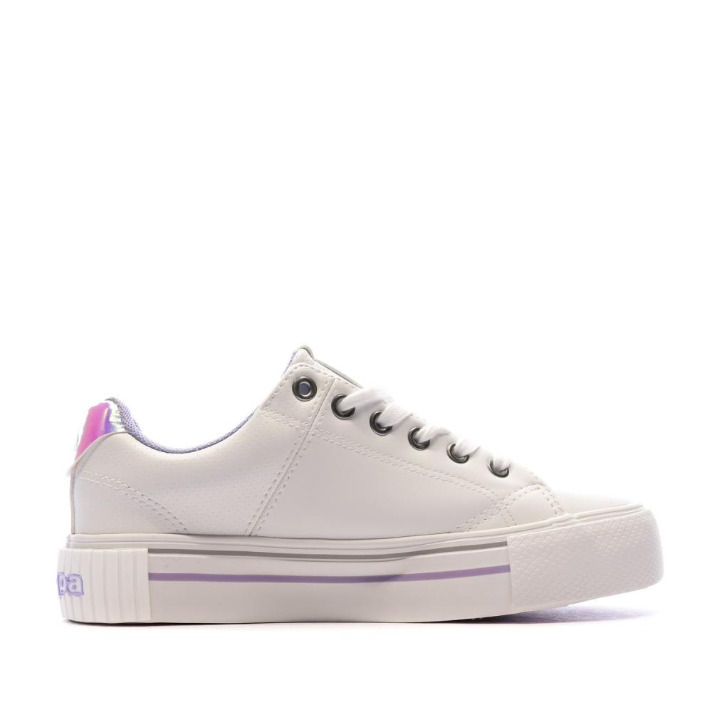Baskets Blanc/Violet Junior Kappa Tudy vue 2