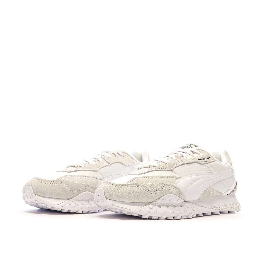 Baskets Blanches/Beige Homme Puma Blktop vue 6