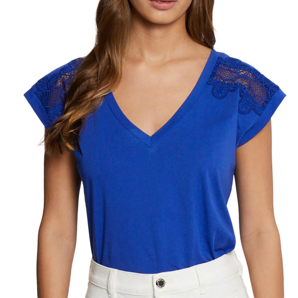 T-shirt Bleu Femme Morgan Deci pas cher