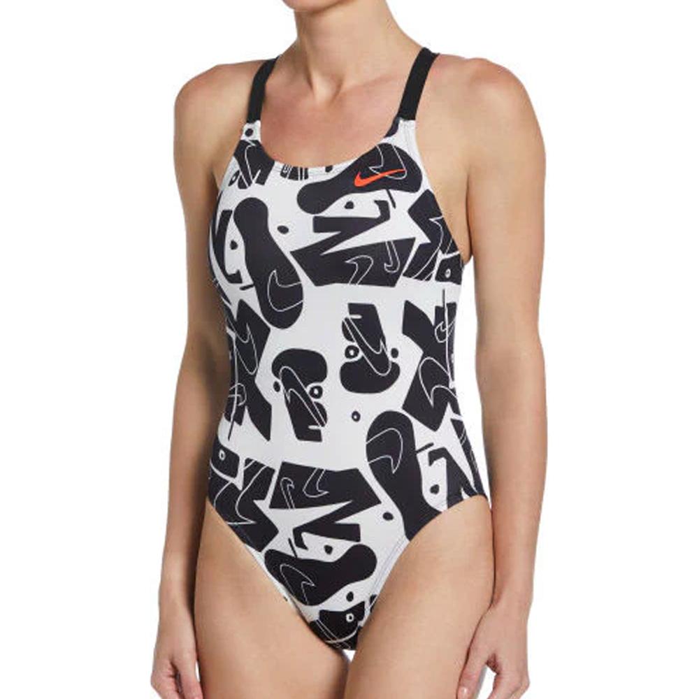 Maillot de bain Noire Femme Nike Fast Back pas cher