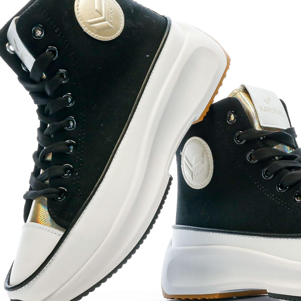 Baskets Montantes Noires Femme Kaporal Christy vue 6