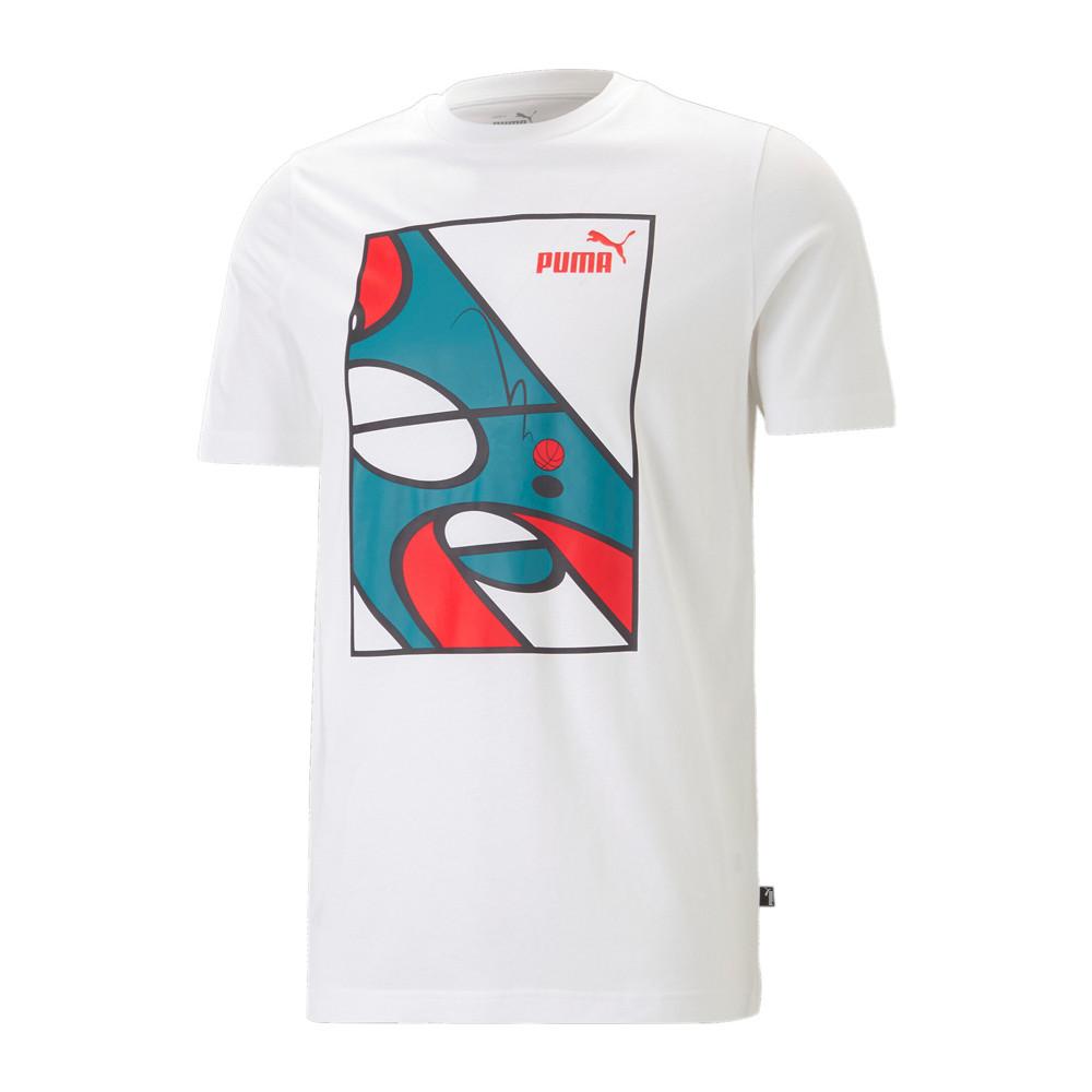Tee-shirt Blanc Homme Puma 4481 pas cher