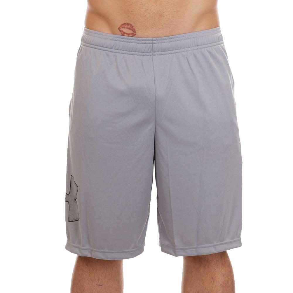 Short de Sport Gris Marine Homme Under Armour Tech Graphic pas cher
