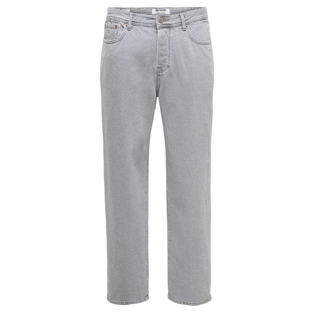Herrenjeans in weiter Passform, grau, Only & Sons Jax Box Tai günstig