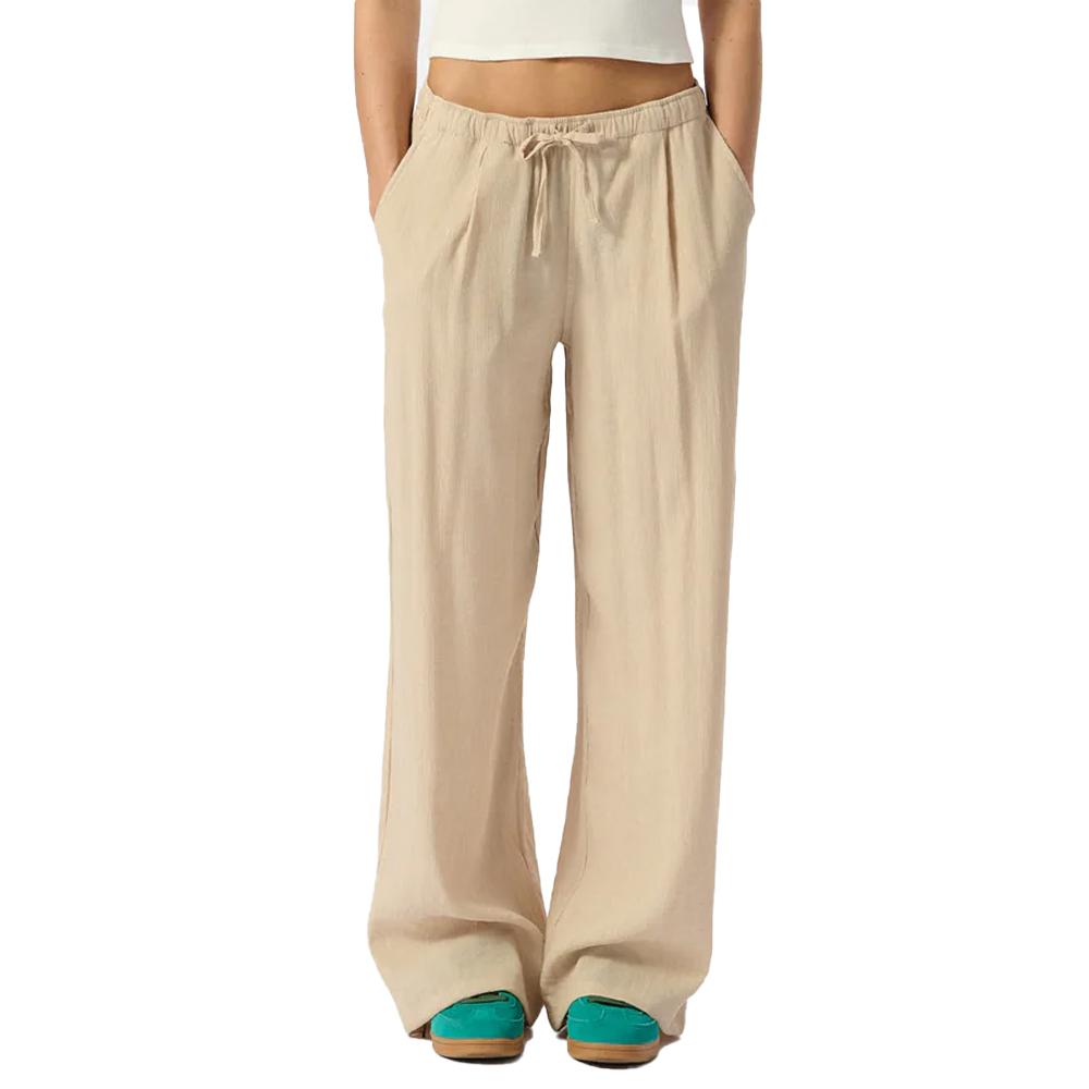 Pantalon Fluide Beige Femme Teddy Smith Tyna pas cher