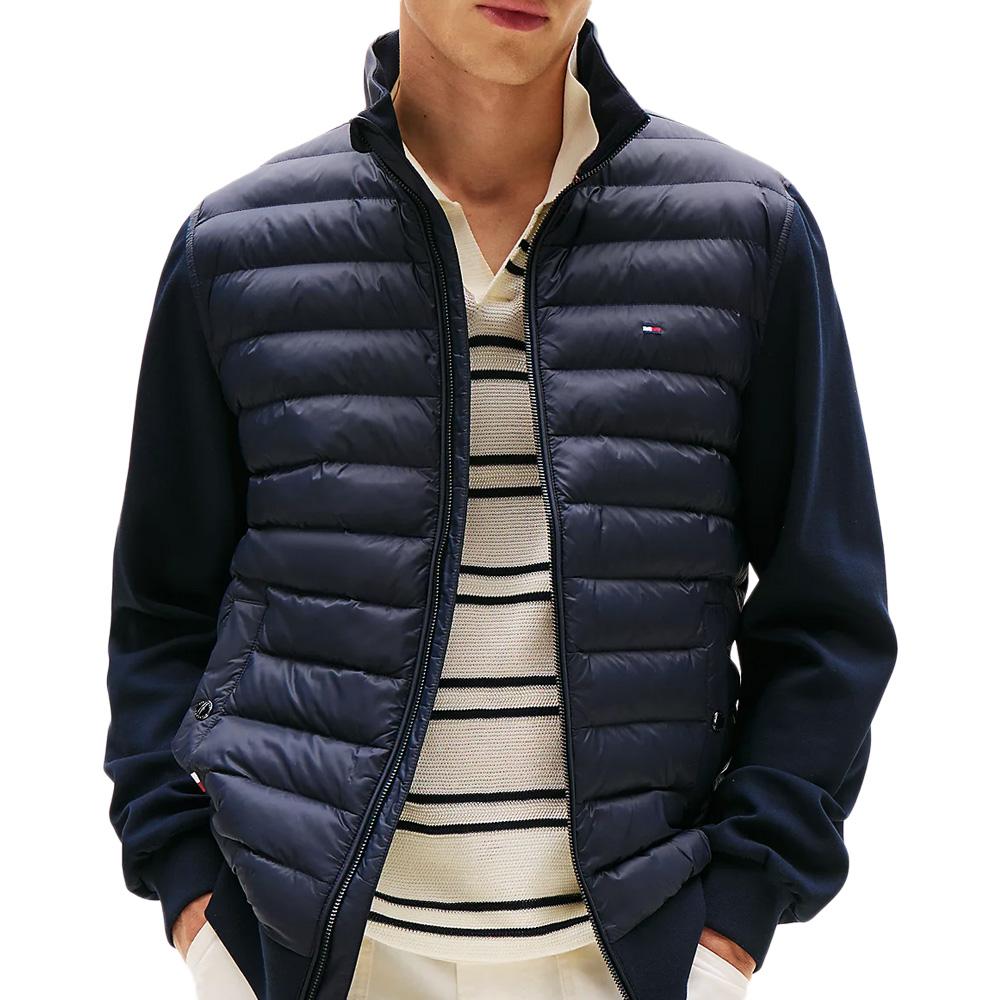 Doudoune Marine Homme Tommy Hilfiger Mix Media pas cher