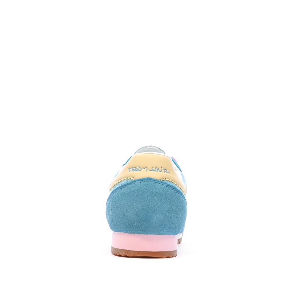 Baskets Turquoise/Rose Femme Teddy Smith 120132 vue 3