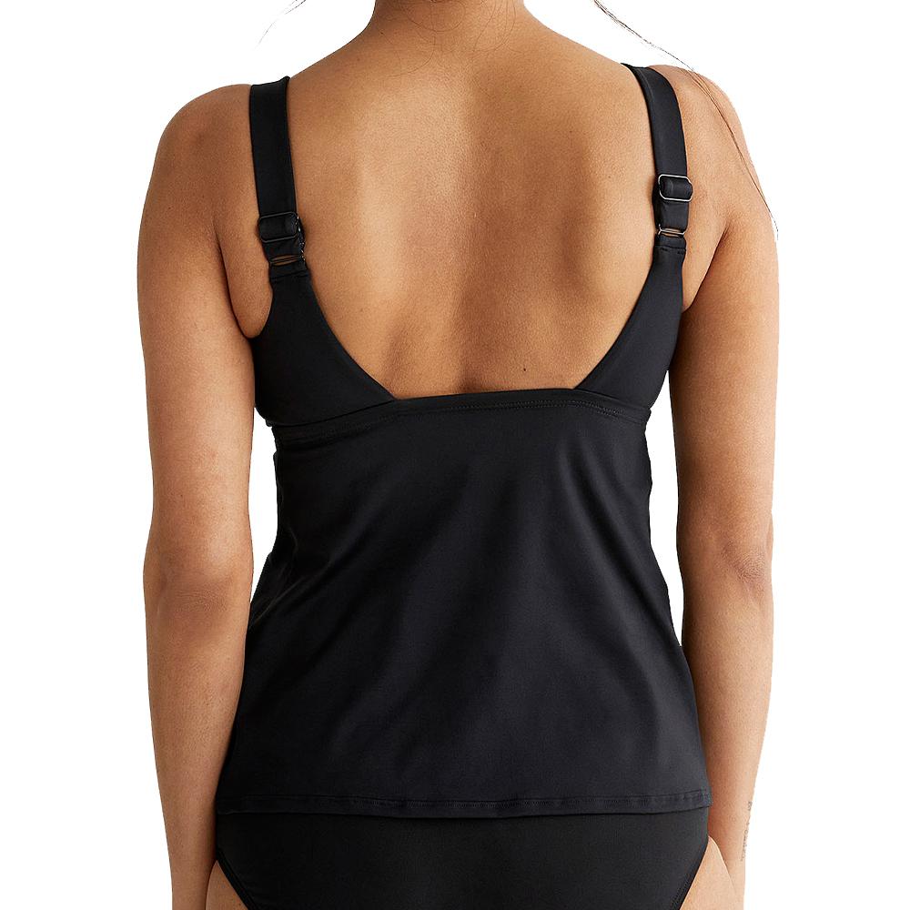 Haut de maillot de bain Noir Femme Nike Scoop vue 2
