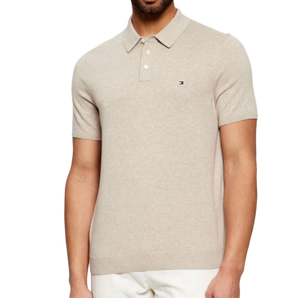 Polo Beige Homme Tommy Hilfiger Essential Cotton pas cher