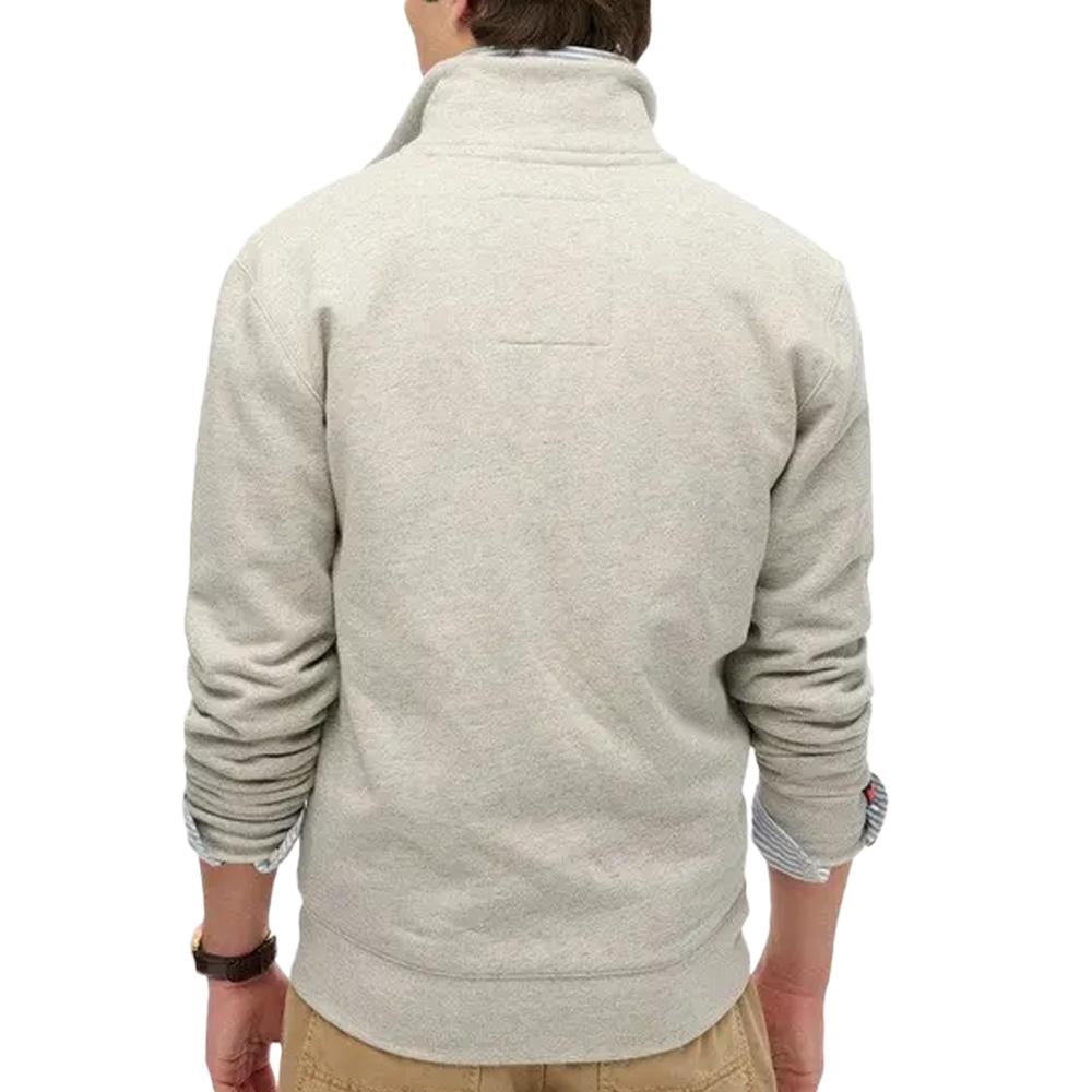 Sweat Zippé Gris Chiné Homme Superdry Essential vue 2