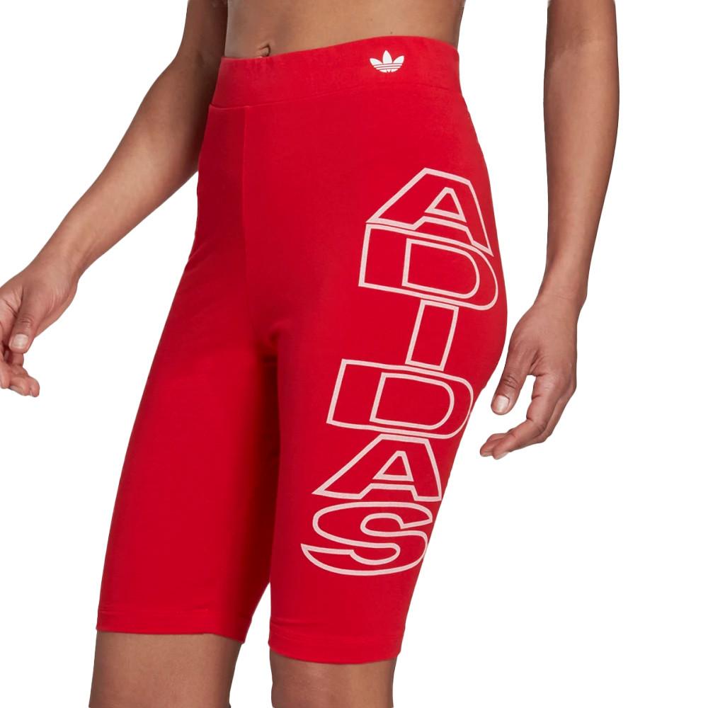 Short Rouge Femme Adidas Tights pas cher