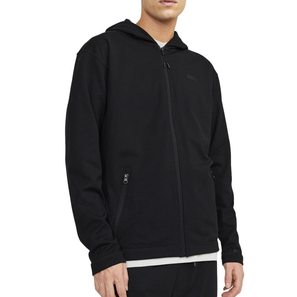 Sweat Noir à capuche Homme Jack & Jones Cloud pas cher