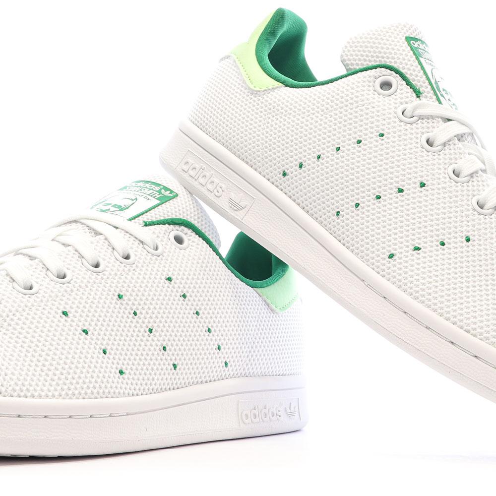 Baskets Blanches/Vertes Homme Adidas Stan Smith ID3116 vue 7