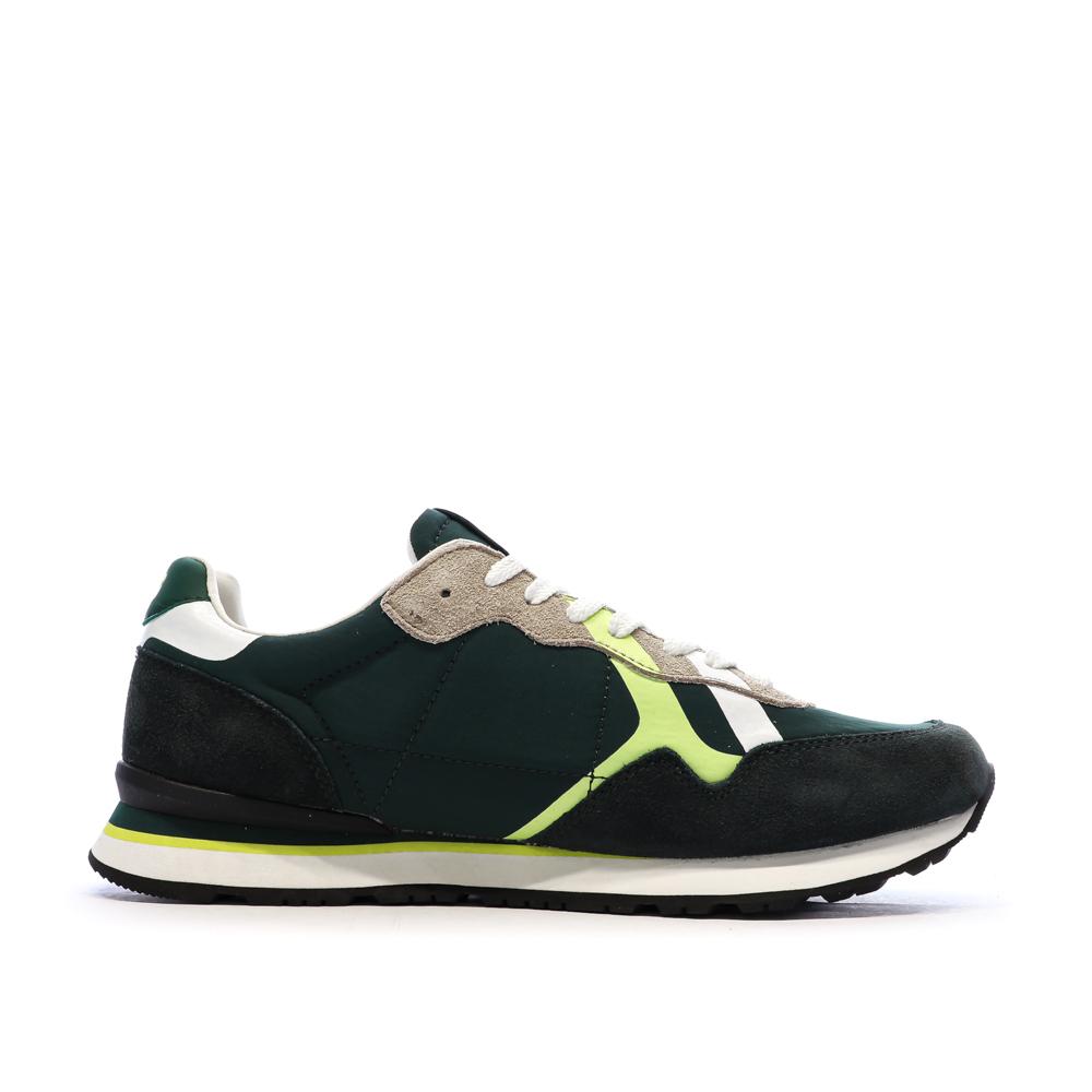 Baskets Verte Homme Pepe Jeans Brit Road vue 2
