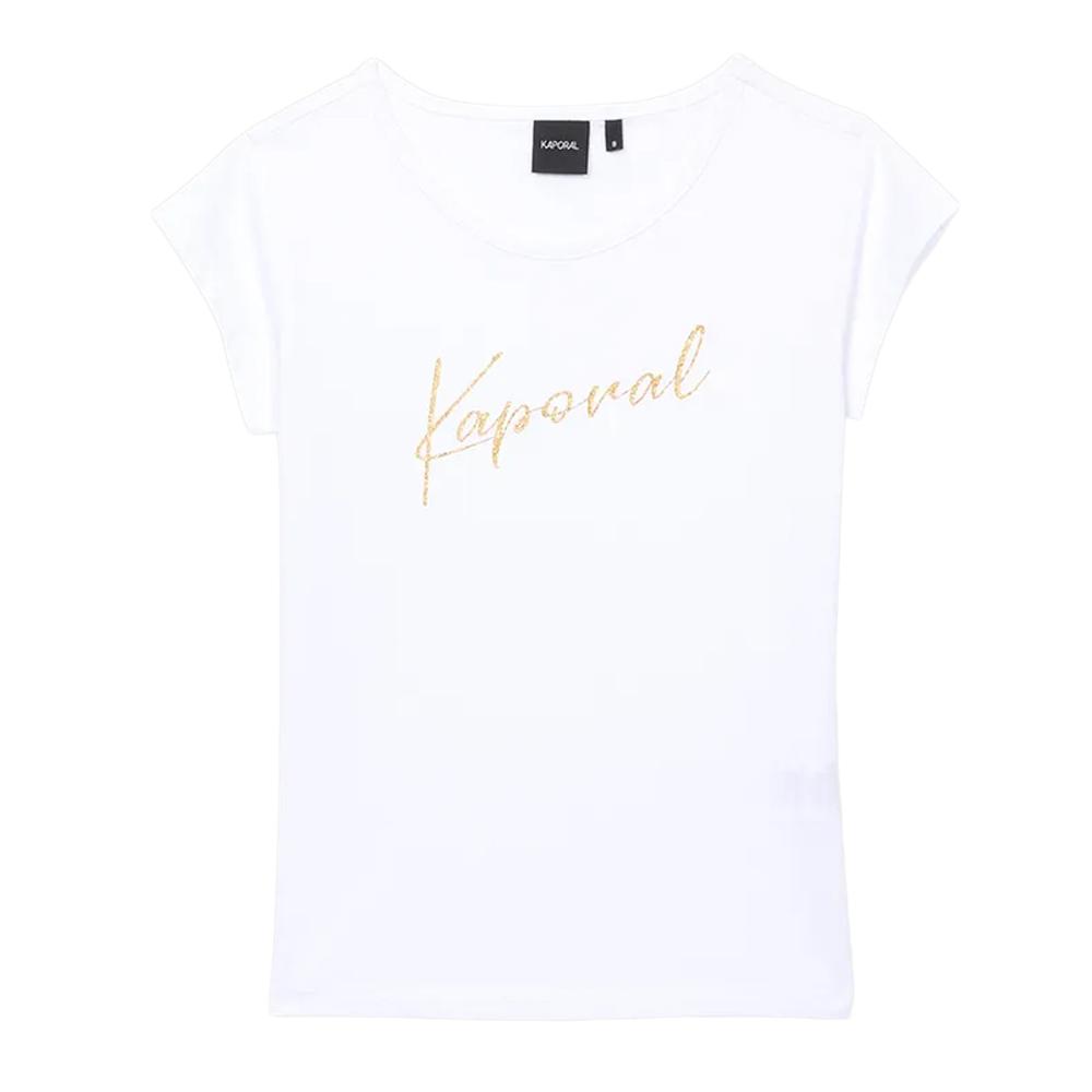 T-shirt Blanc Fille Kaporal TIMEAE pas cher