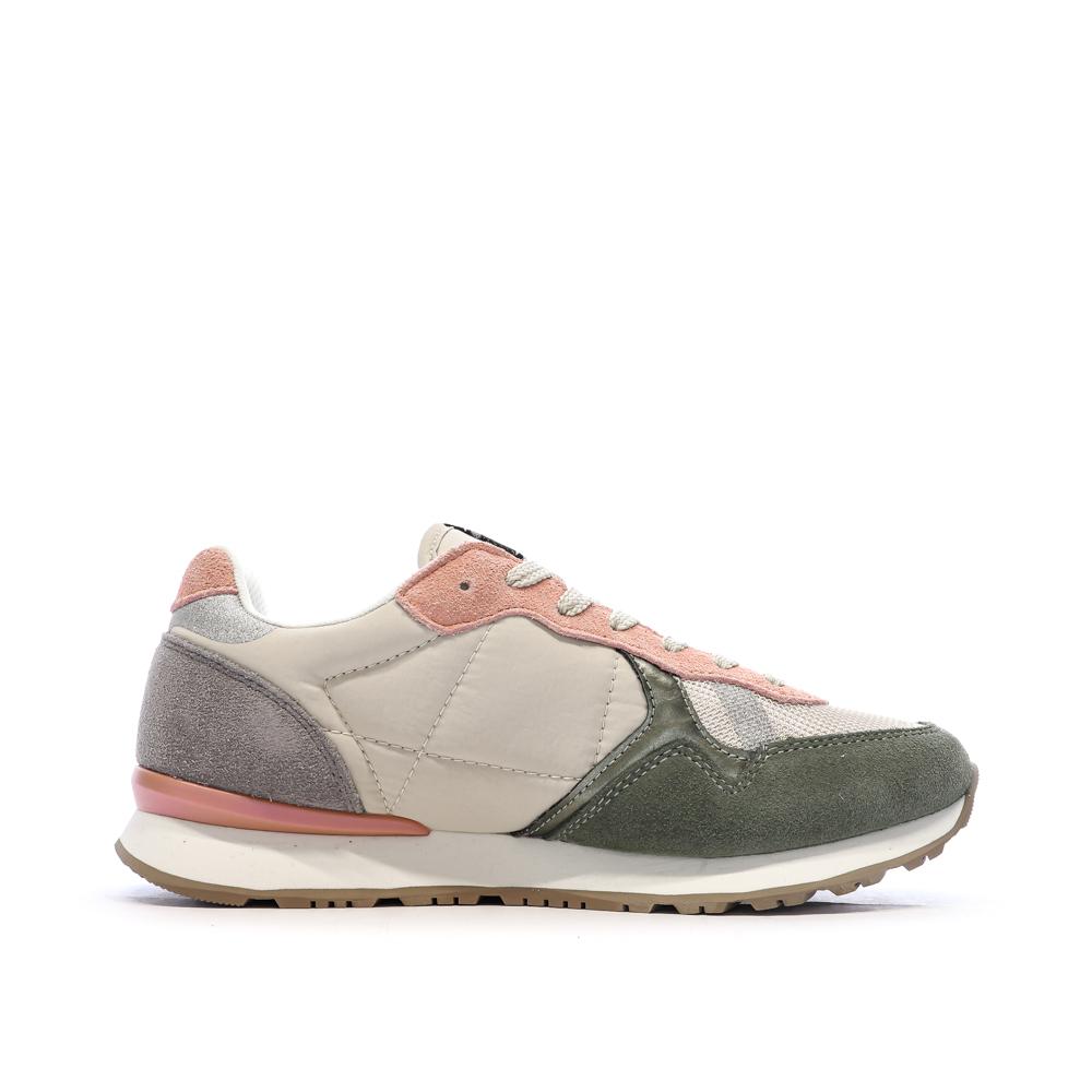Baskets Beige/Rose Femme Pepe jeans Brit Mixt vue 2