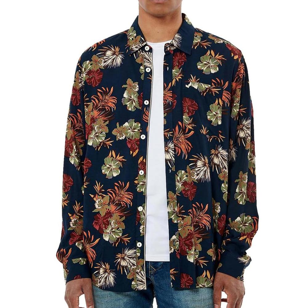 Chemise Marine/Bordeaux Homme Kaporal COOL pas cher