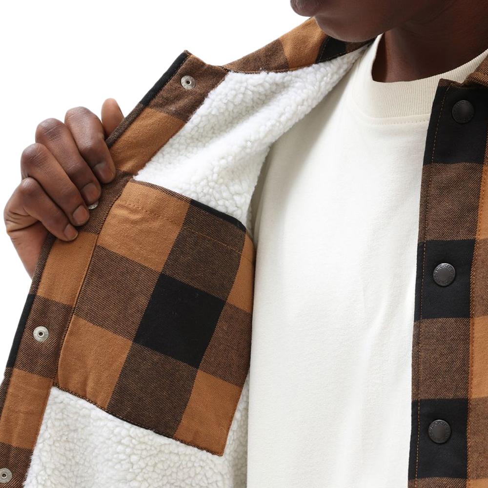 Chemise Camel/Noir Homme Dickies Sacramento vue 3