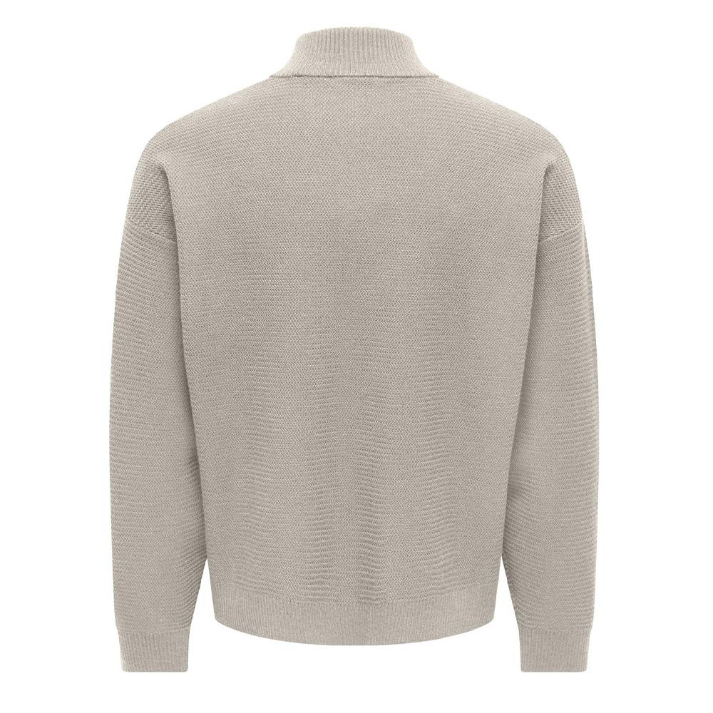 Pull Camionneur Beige Homme Only & Sons Carter vue 2
