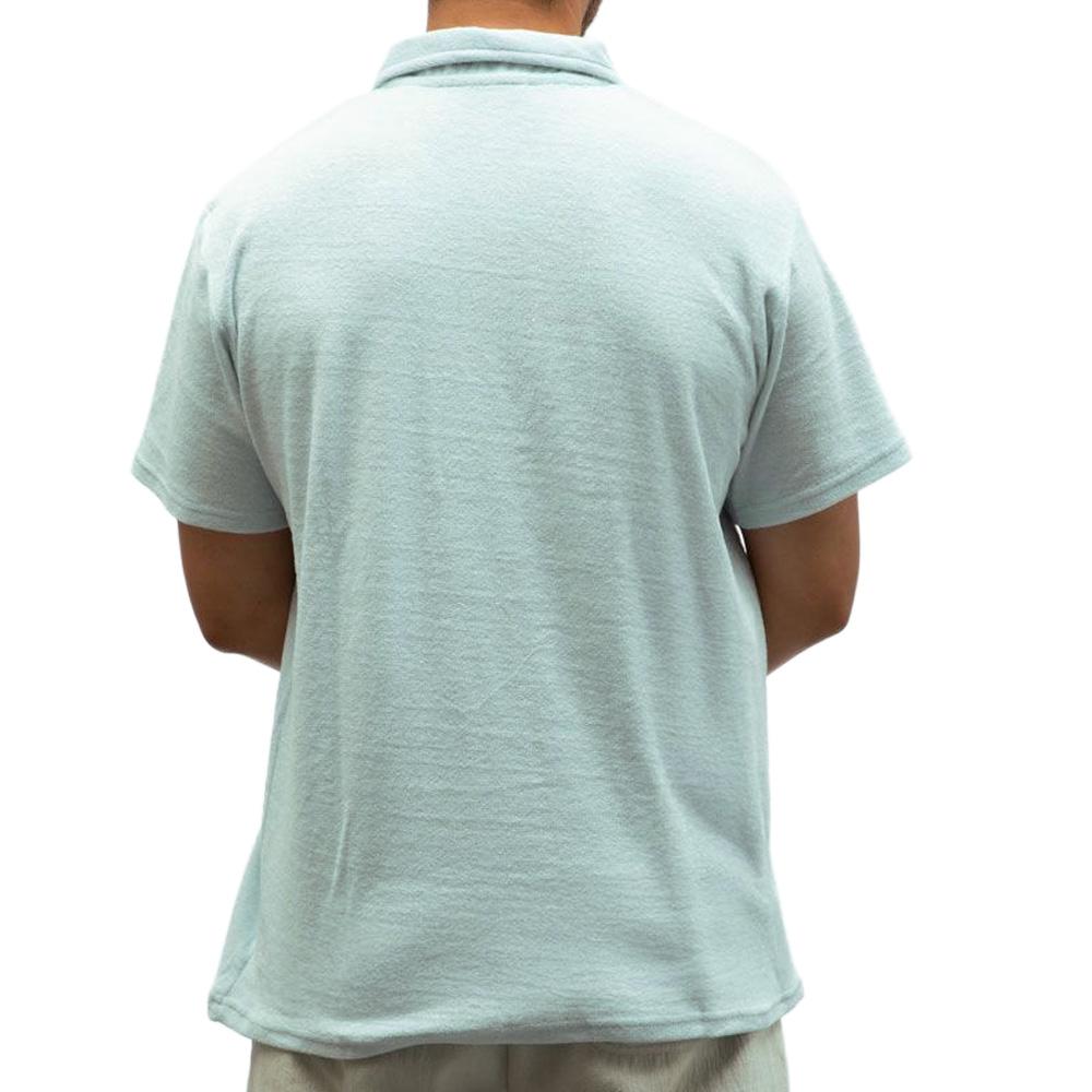 Polo Bleu clair Homme Paname Brothers Eponge vue 2