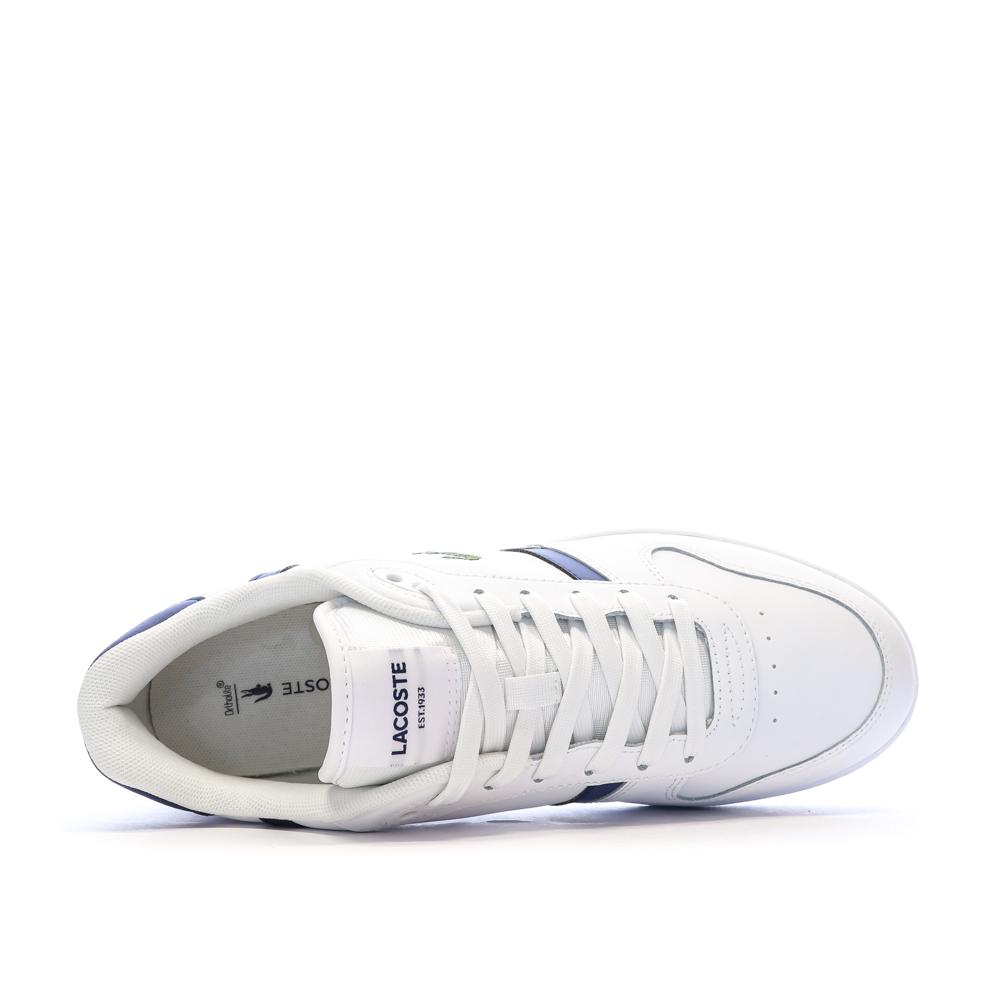 Baskets Blanc/Bleu Homme Lacoste T-clip Set 224 vue 4