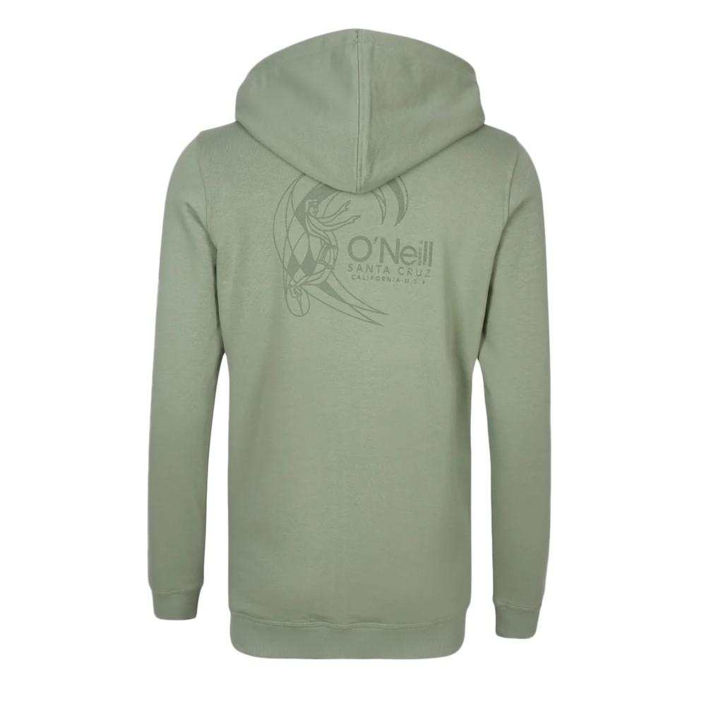 Sweat Zippé à capuche Kaki Femme O'Neill Circle Surfer vue 2