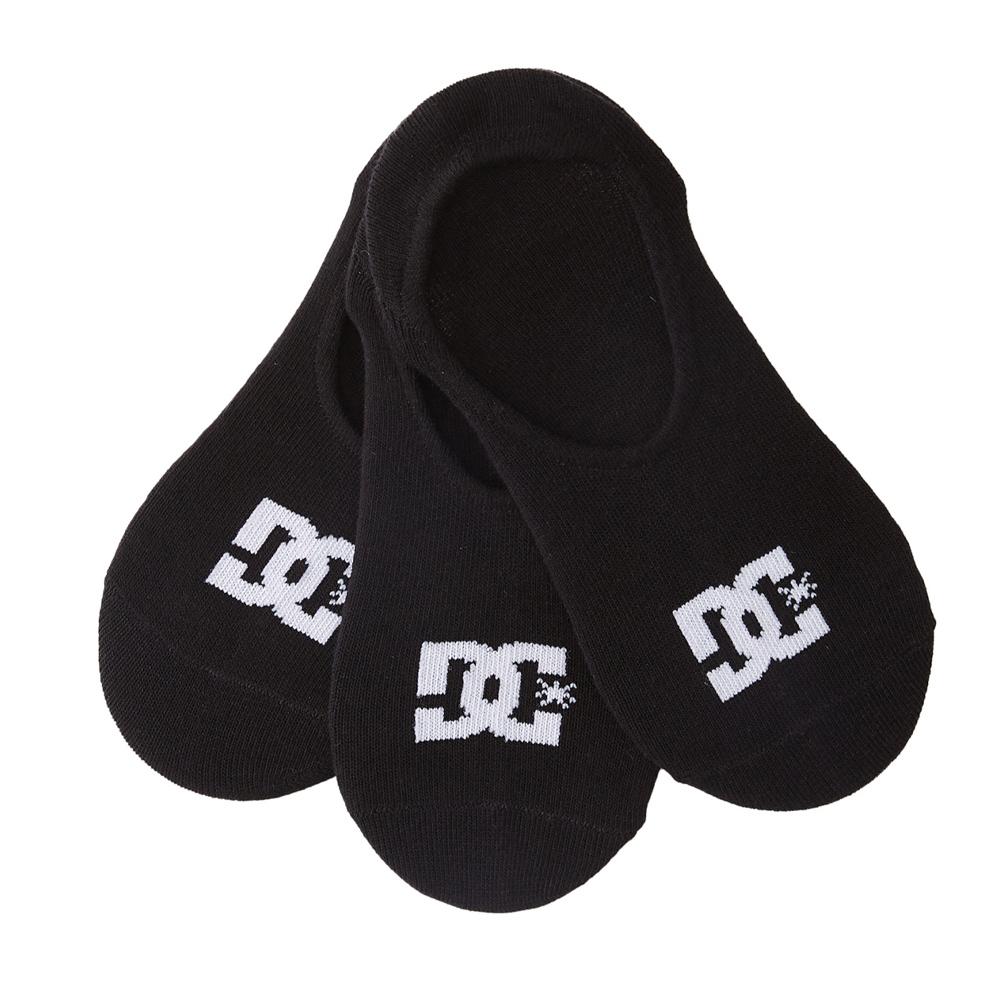 3 pairs of black men’s DC Shoes Liner socks affordable
